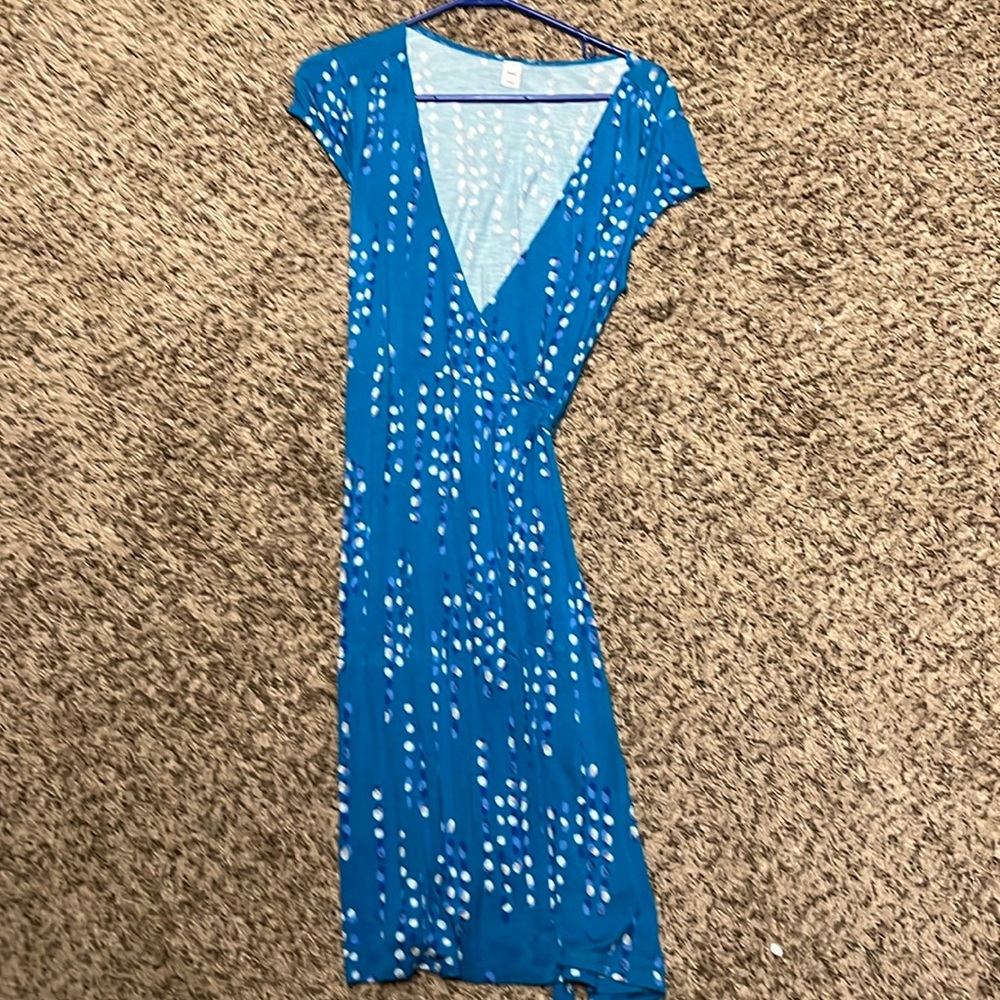 Old Navy Blue Wrap Dress.